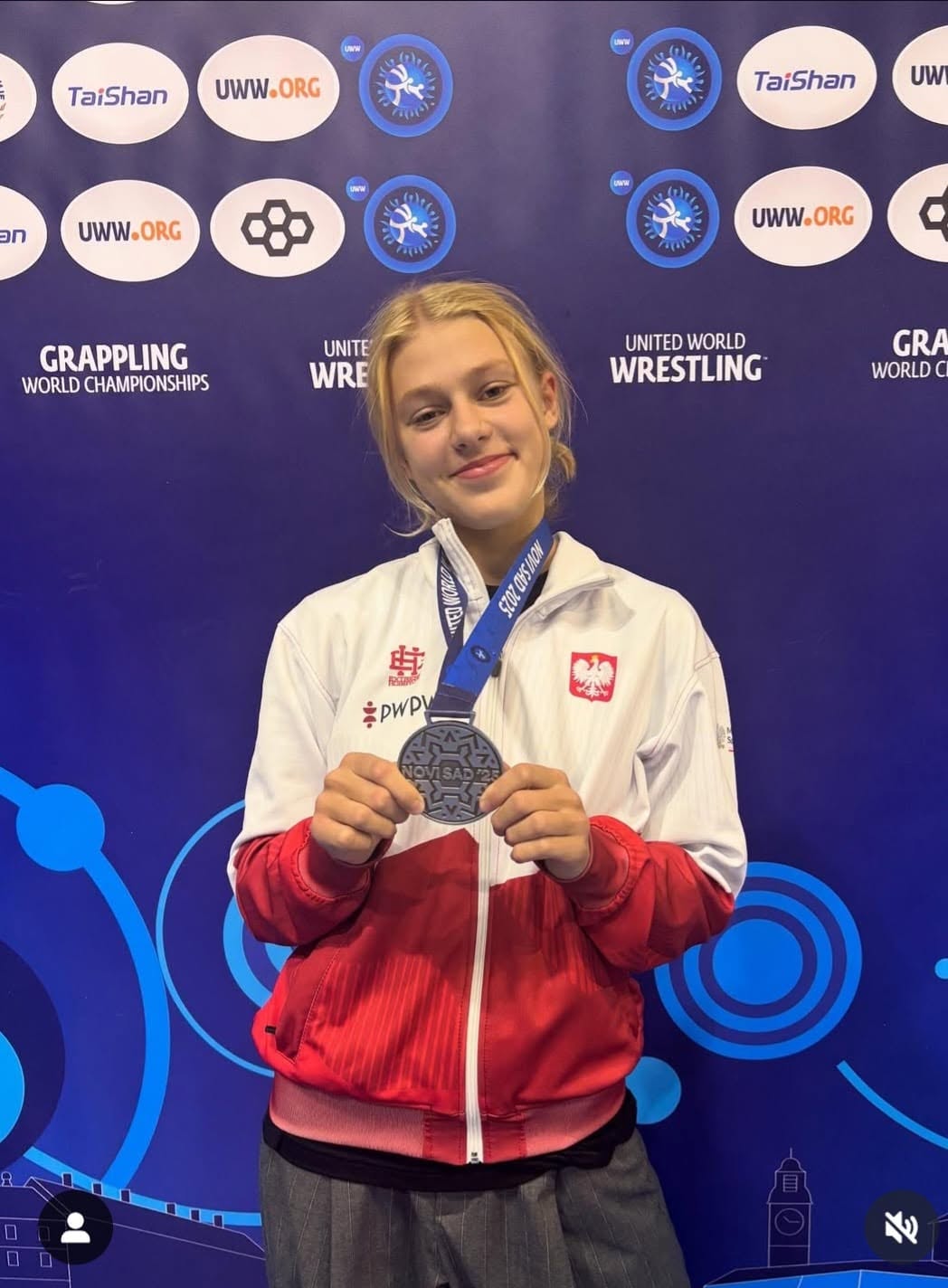 Zuzanna Kowalska ze srebrnym medalem Mistrzostw Świata w Grapplingu